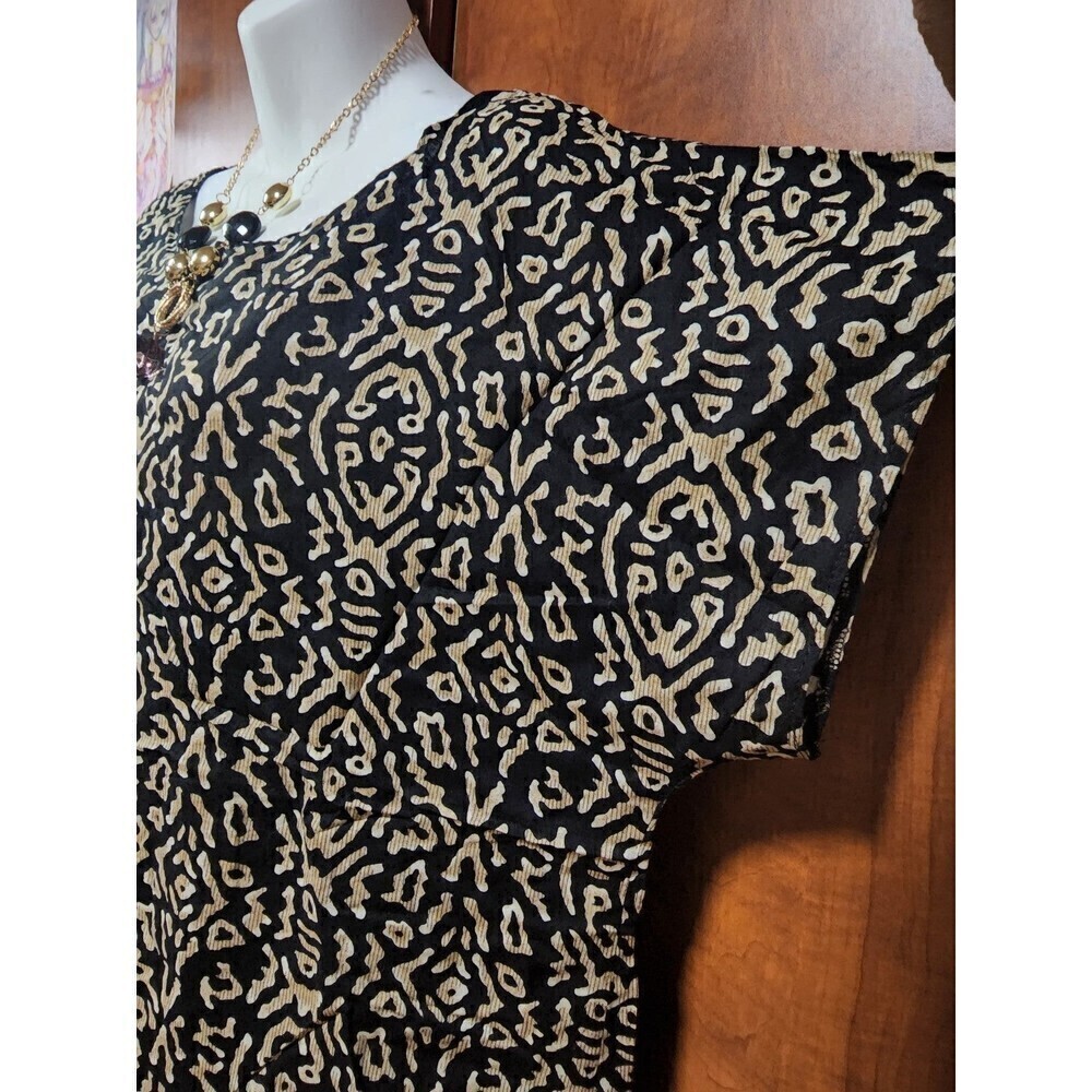 Avon Style Vintage Abstract Print Oversized Blouse Top (M/L) - Picture 12 of 12